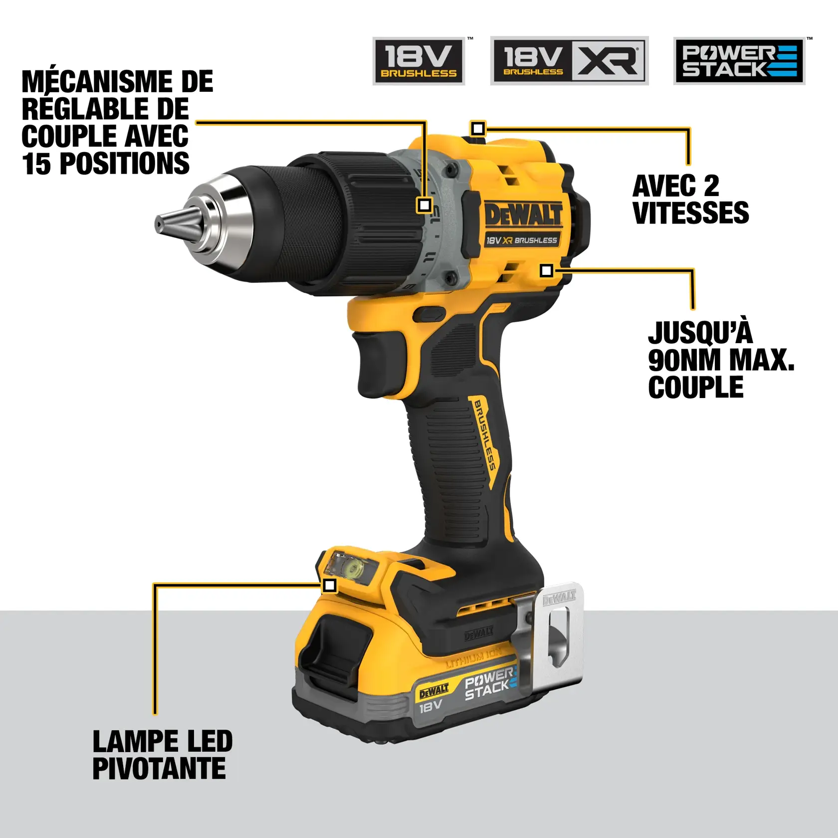 Visseuse/perceuse compacte 18V XR Brushless