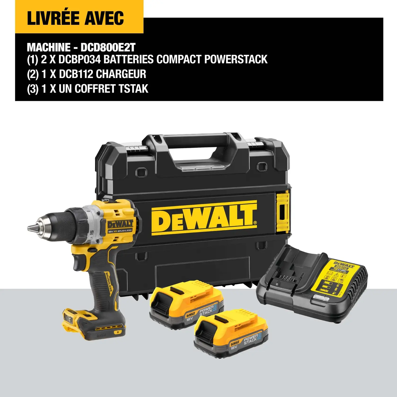 Visseuse/perceuse compacte 18V XR Brushless