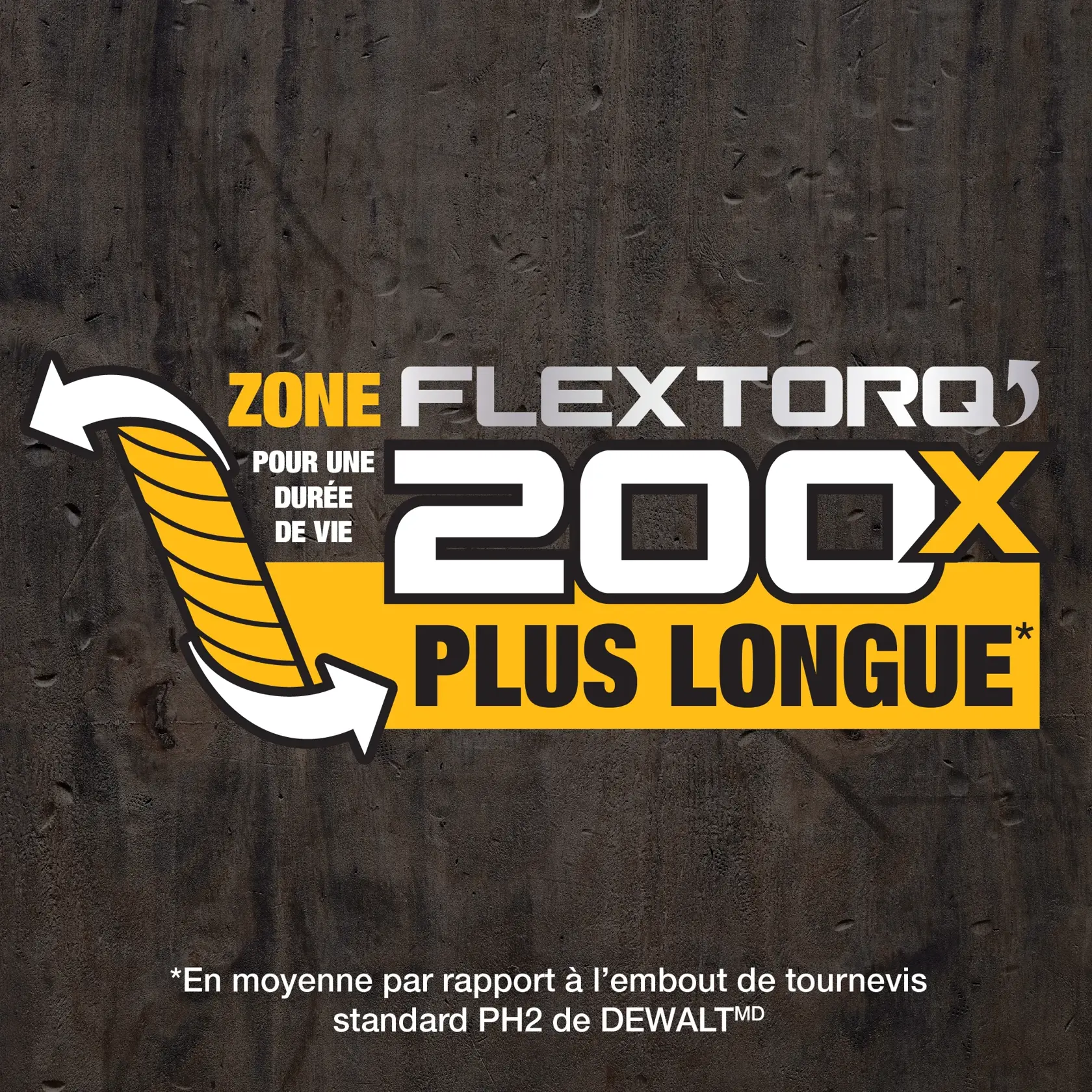 DEWALT® EXTREME® FLEXTORQ® 57mm Embout de tournevis monté sur un porte-clés (10 pièces)