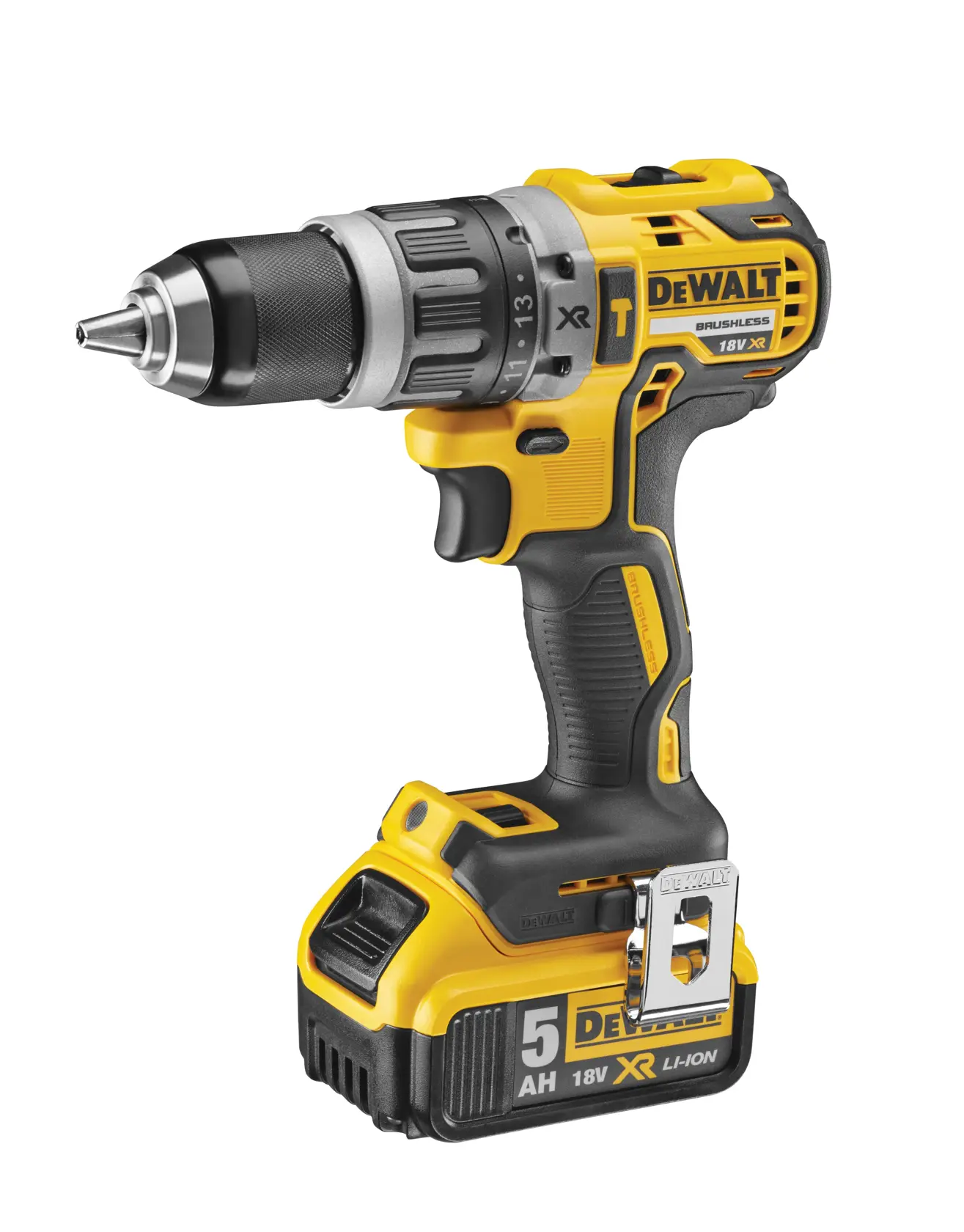 18V XR Brushless Perceuse visseuse à percussion 2x5,0Ah en TSTAK®