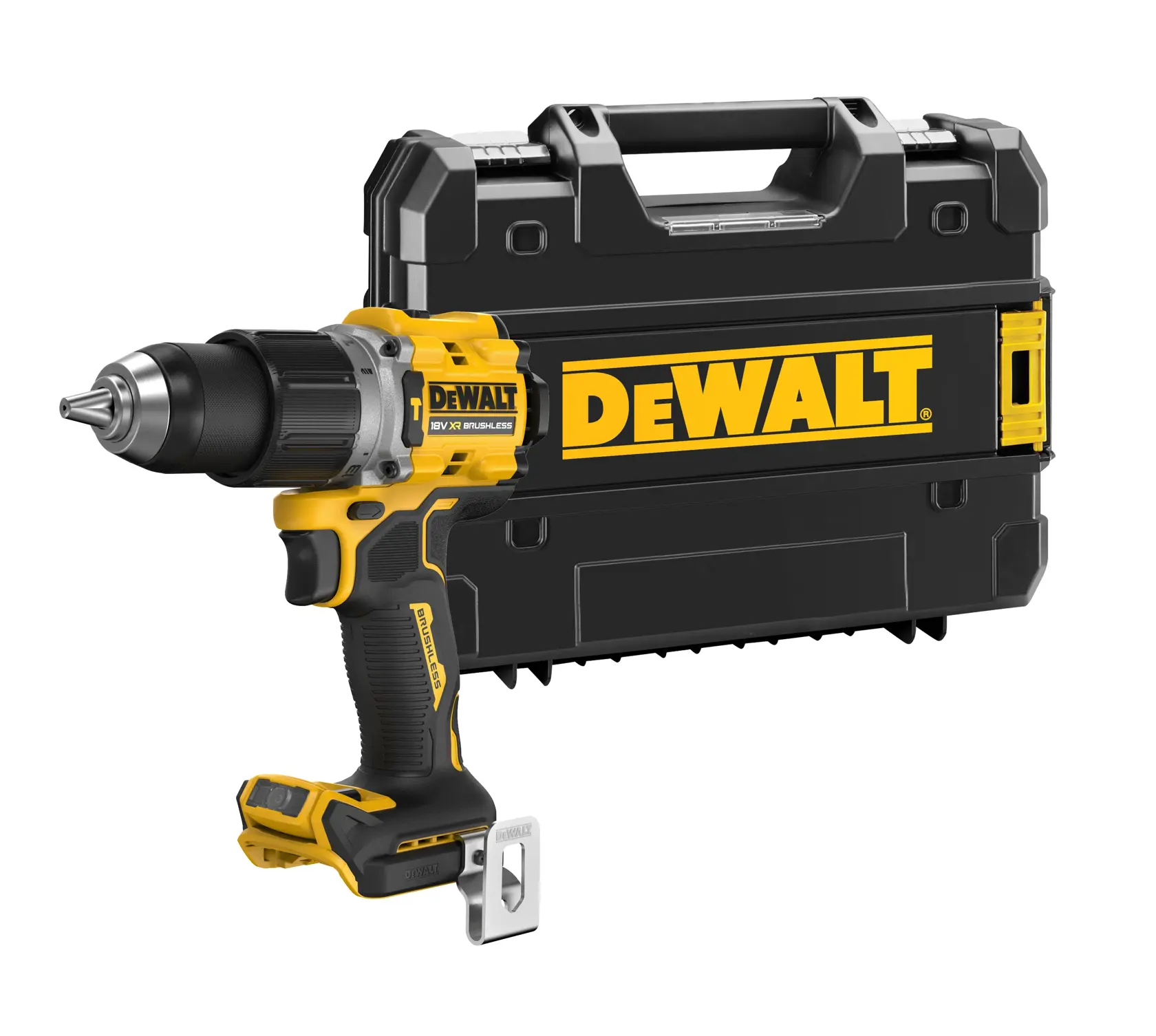 Perceuse DEWALT avec coffret, modèles DCD805NT-XJ et DCD805NT. Catégorie photographie, région ASIA EMEAANZ.