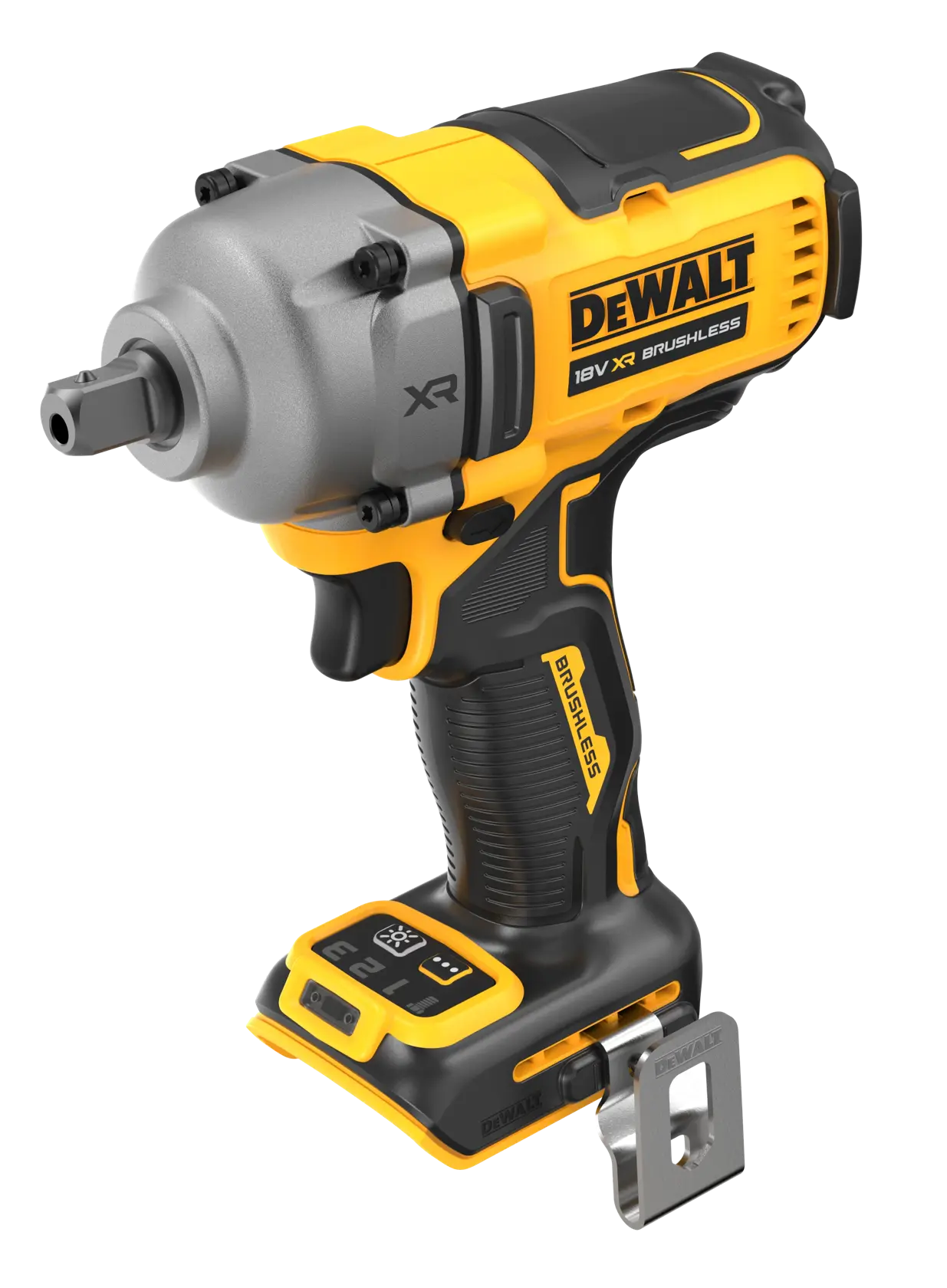 DEWALT Akku-Schlagschrauber DCF892NT, gelb und schwarz, mit bürstenlosem Motor.