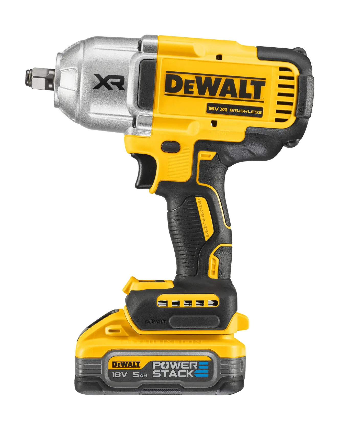 Boulonneuse ½" XR 18V 5Ah Li-Ion Brushless 1396 Nm - Jonc de sécurité - POWERSTACK™