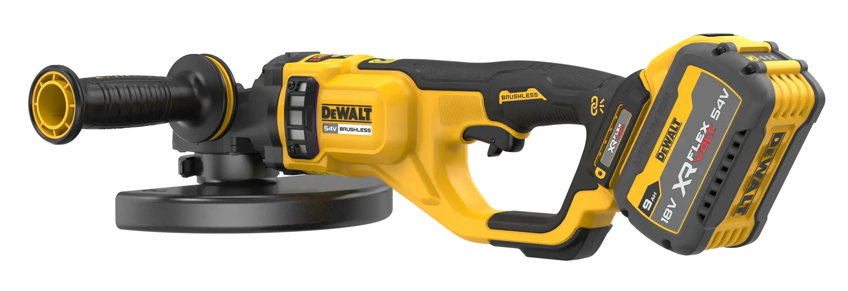 Meuleuse d'angle 54 V XR Flexvolt 230 mm - 2 x FLEXVOLT 9 Ah