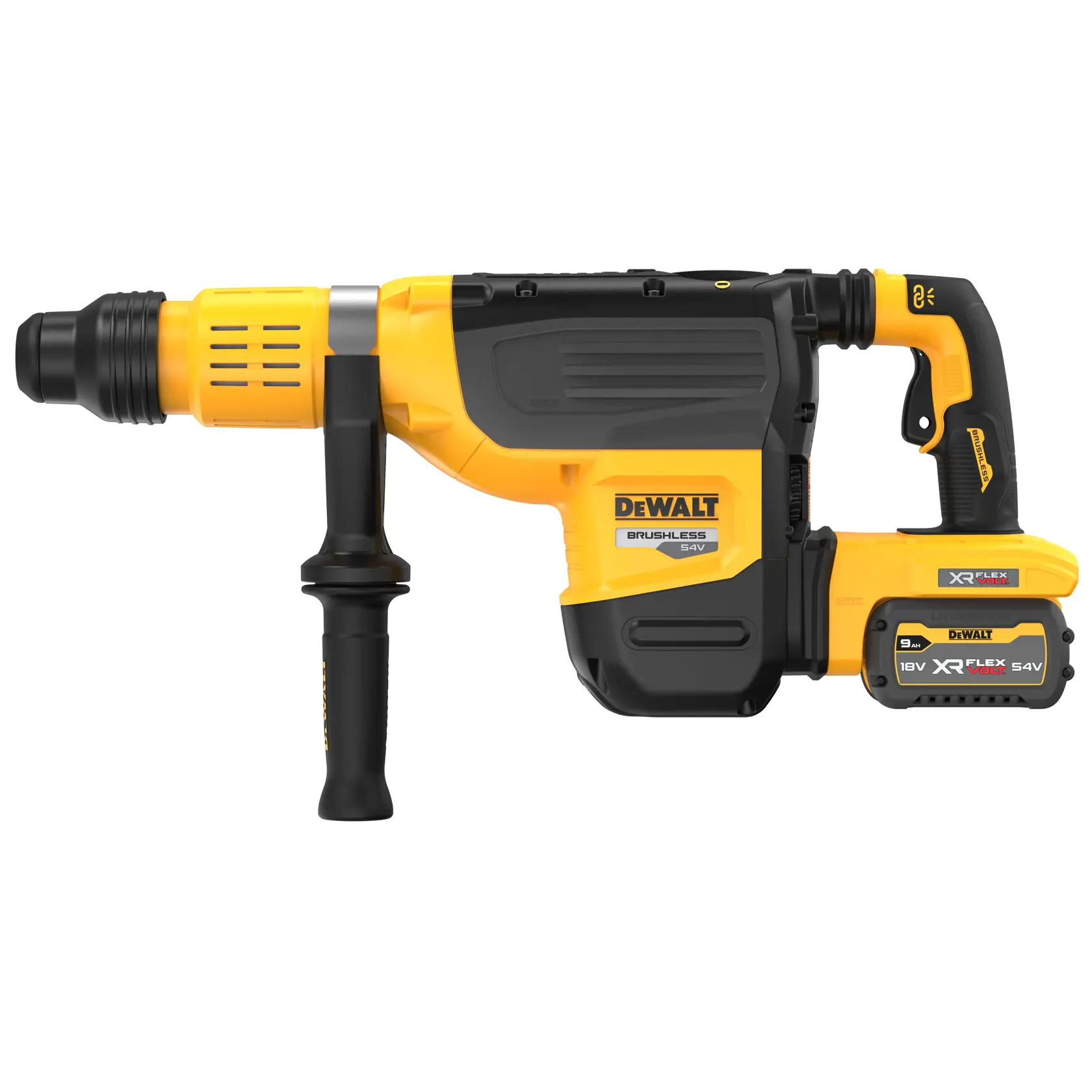 54V XR Flexvolt Perforateur-burineur SDS-Max 52mm (19.4J) - 2x accus 9.0Ah et chargeur rapide