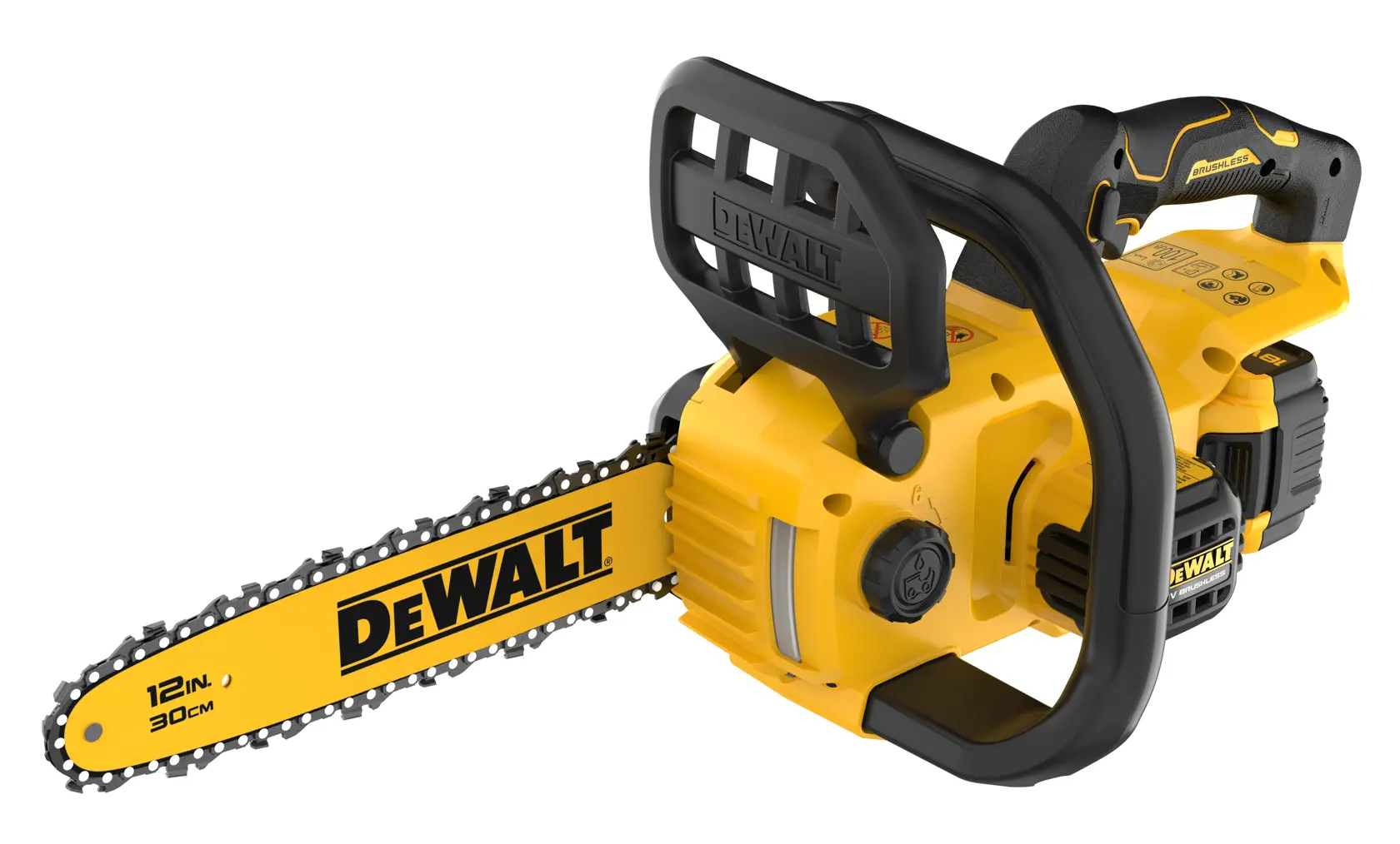 18V XR Tronçonneuse compacte Brushless 30cm (avec batterie 5.0Ah et chargeur)