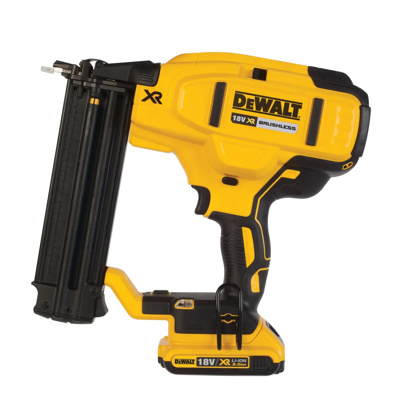 Cloueur de finition 18Ga XR 18V 2 Ah Li-ion brushless - 2 batteries - coffret TSTAK®