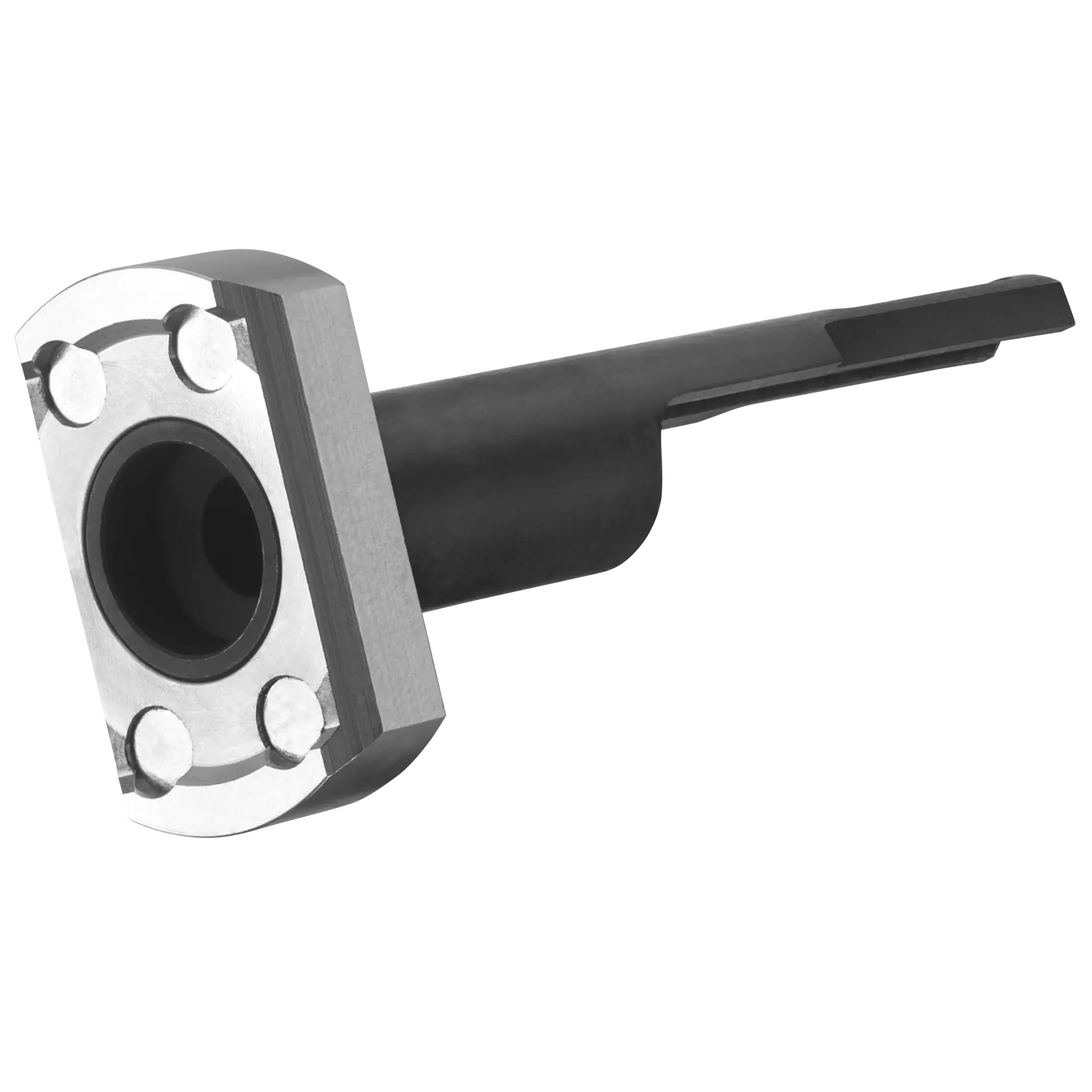 Adaptateur métallique DEWALT DCN8902 pour outils photo, présenté sur fond blanc.