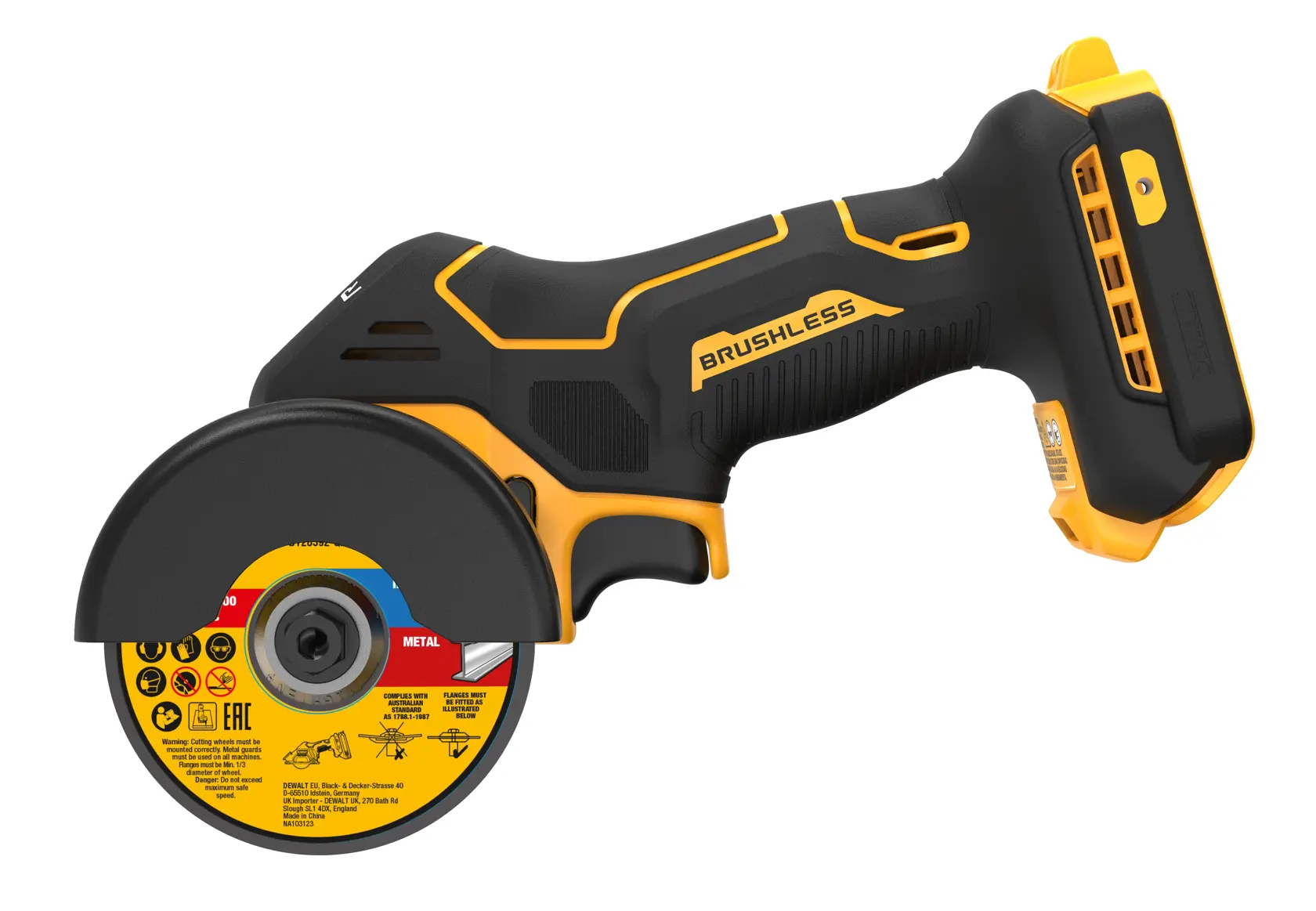 18V XR Brushless 76mm rainureuse compacte