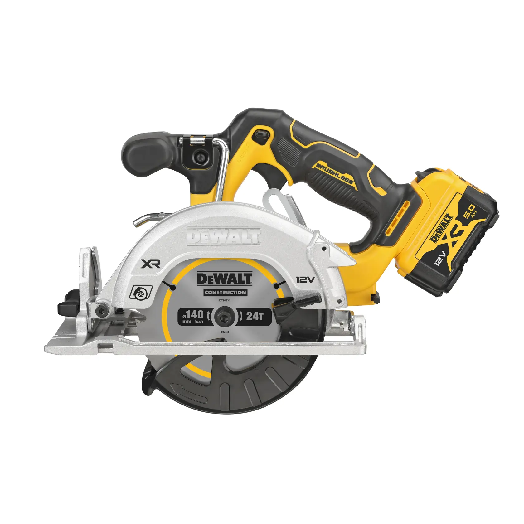 Scie Circulaire 12V XR Brushless 140mm 2 x 5.0Ah en TSTAK®