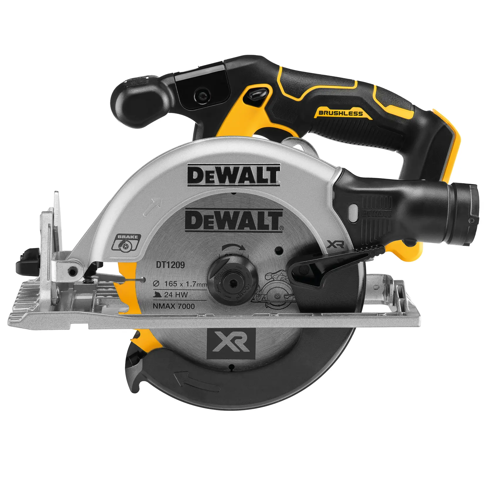 18V XR Brushless Scie circulaire 165mm en coffret TSTAK® - sans accu ni chargeur