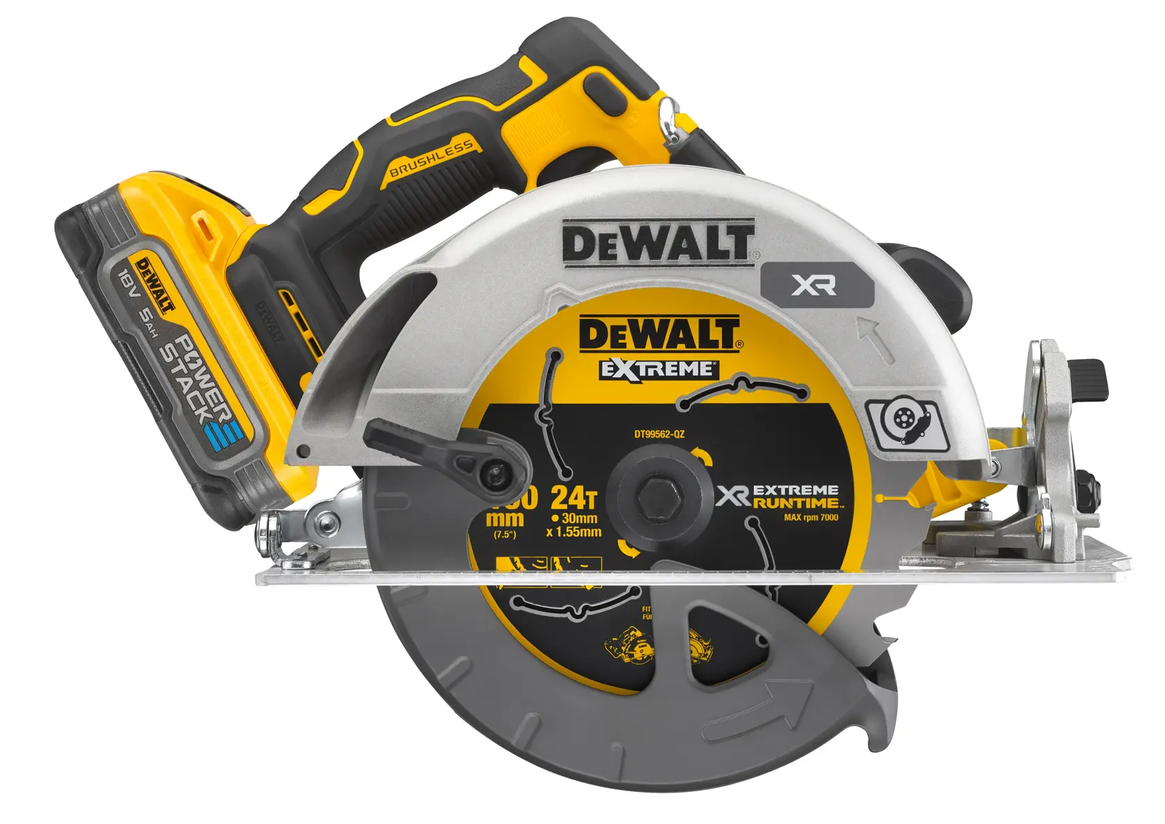 18V XR Brushless Premium Scie circulaire 190mm
