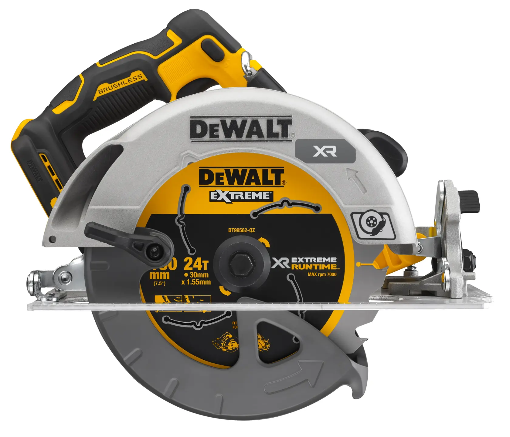 18V XR Flexvolt Advantage Scie circulaire 190mm en coffret TSTAK® - sans accu ni chargeur