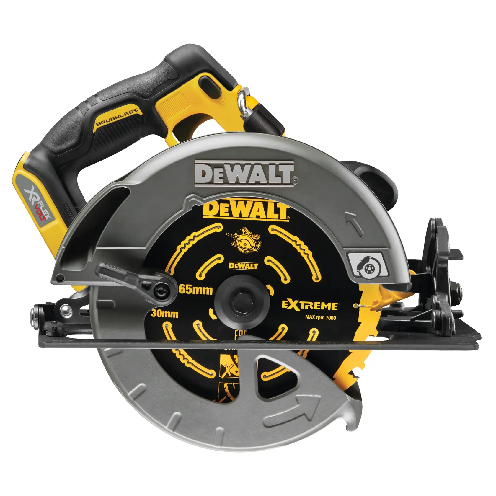 54V XR Flexvolt Scie circulaire 190mm en coffret TSTAK® - sans accu ni chargeur