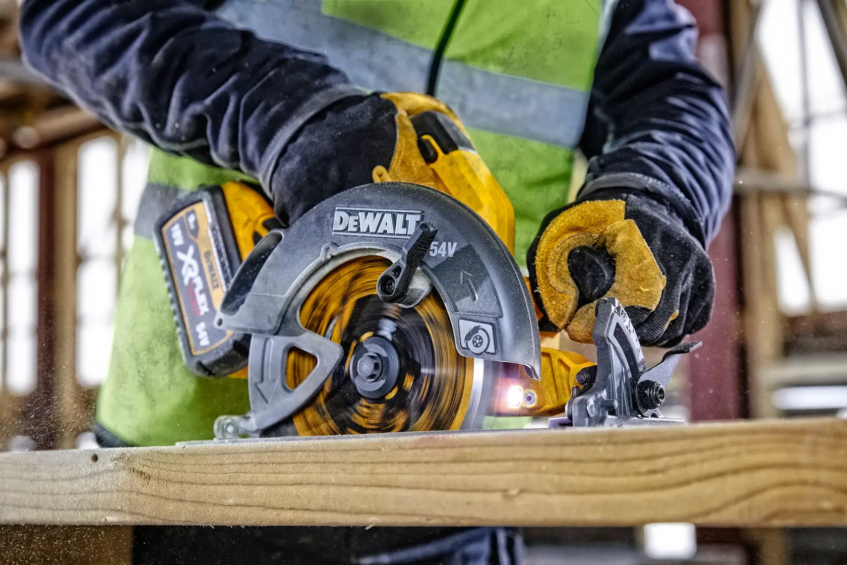 54V XR Flexvolt Scie circulaire 190mm en coffret TSTAK® - sans accu ni chargeur