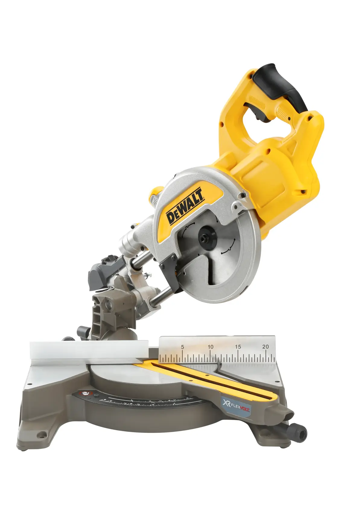 54V XR Flexvolt 216mm Scie à onglets radiale - 2x 6,0Ah batterie et chargeur rapide