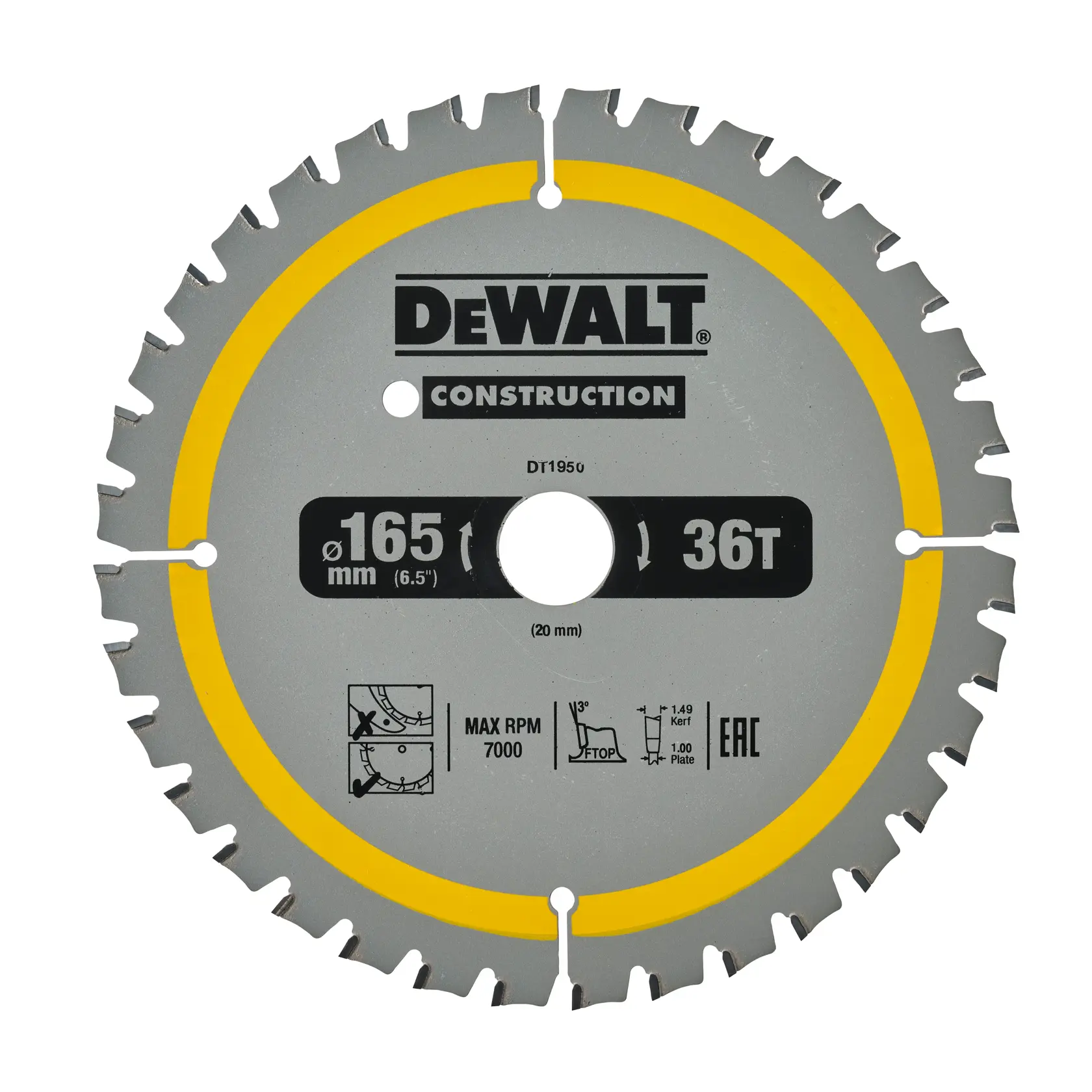 Lame De Scie Construction 165x20mm 40T Lame De Scie Construction 165x20mm 40T