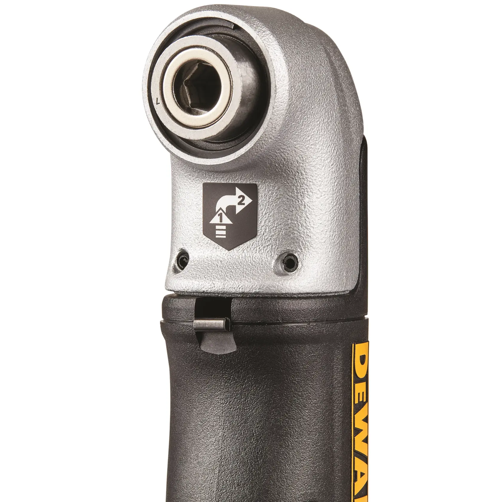 Tête d'outil DEWALT en gros plan. Photographie. SKUs : DT20503-QZ, DT20503.
