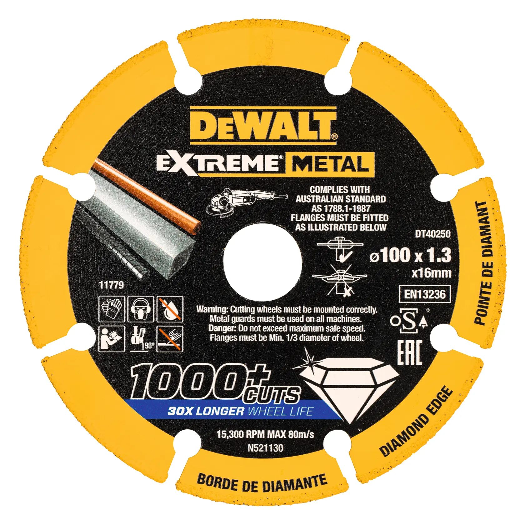 EXTREME METAL disque à tronçonner métal 105x16x1.3mm