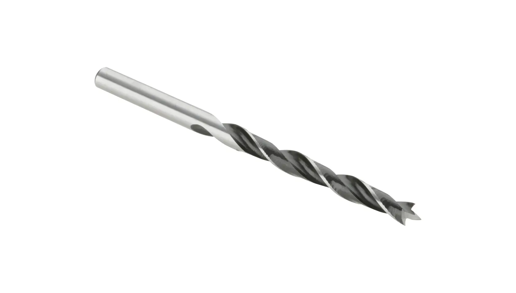 Foret à bois DEWALT DT4507 avec pointe centrale, rainures en spirale, conçu pour perçages précis.