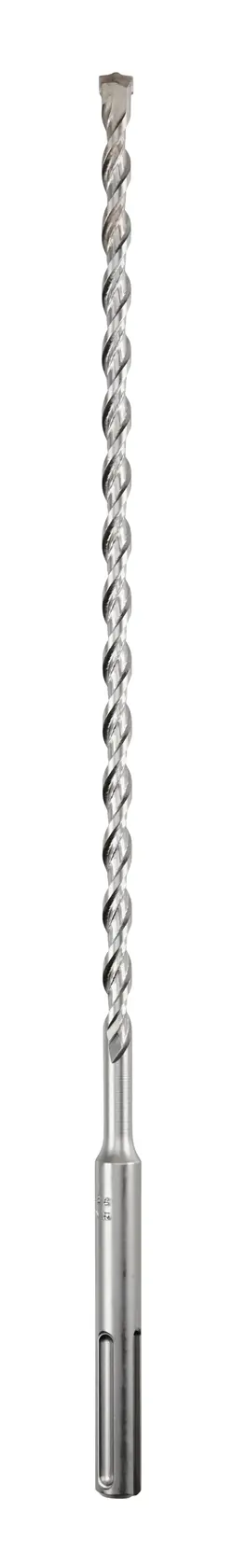 A single long, spiral-shaped drill bit with a shank, photographed against a plain white background.