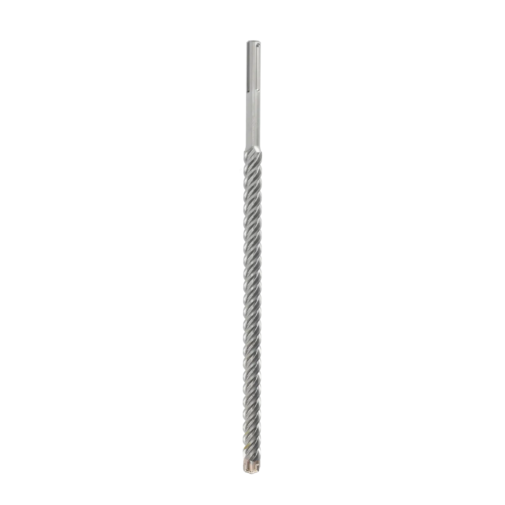 Langer, spiralförmiger DEWALT-Bohrer mit SDS-Aufnahme, ideal für Beton- und Mauerwerksbohrungen.
