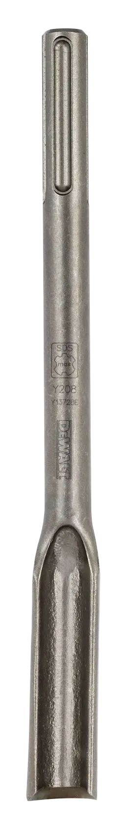 DEWALT DT6826 steel chisel with SDS Plus shank, used for masonry and demolition tasks.