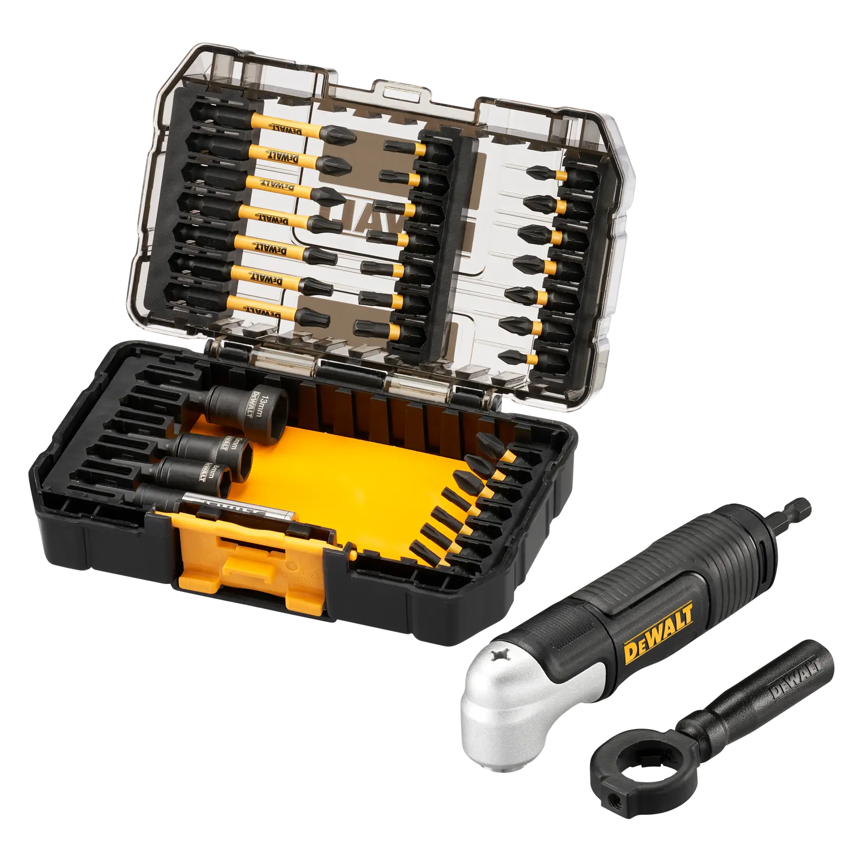 33-delige FLEXTORQ McLaren Schroefbitset + Haakse schroefadapter, TOUGH CASE