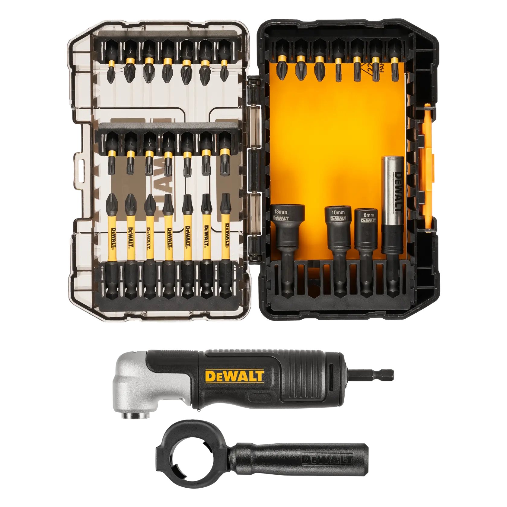 33-delige FLEXTORQ McLaren Schroefbitset + Haakse schroefadapter, TOUGH CASE
