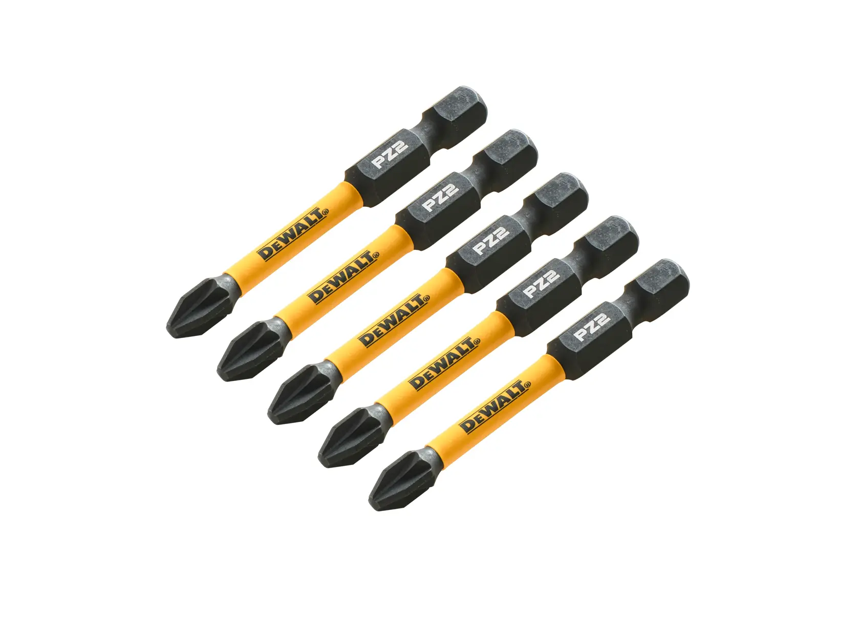 Graphique montrant la marque DEWALT XTREME Sub-Compact Series avec le slogan 'Compact et performance garantie' sur un fond jaune.