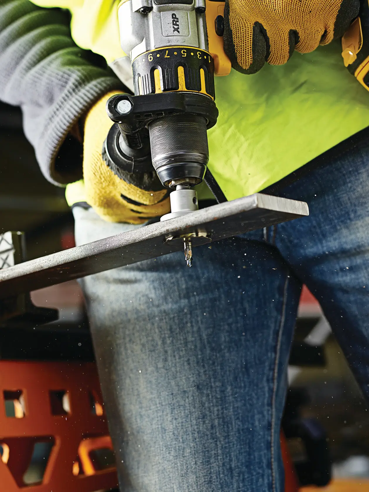 Graphic showing DEWALT XTREME Sub-Compact Series branding with the slogan 'Compact and Performance Packed' on a yellow background.