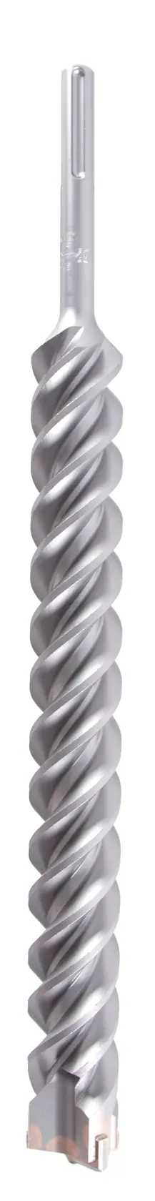 Silver spiral SDS-max drill bit for masonry from DEWALT, shown upright against a white background.