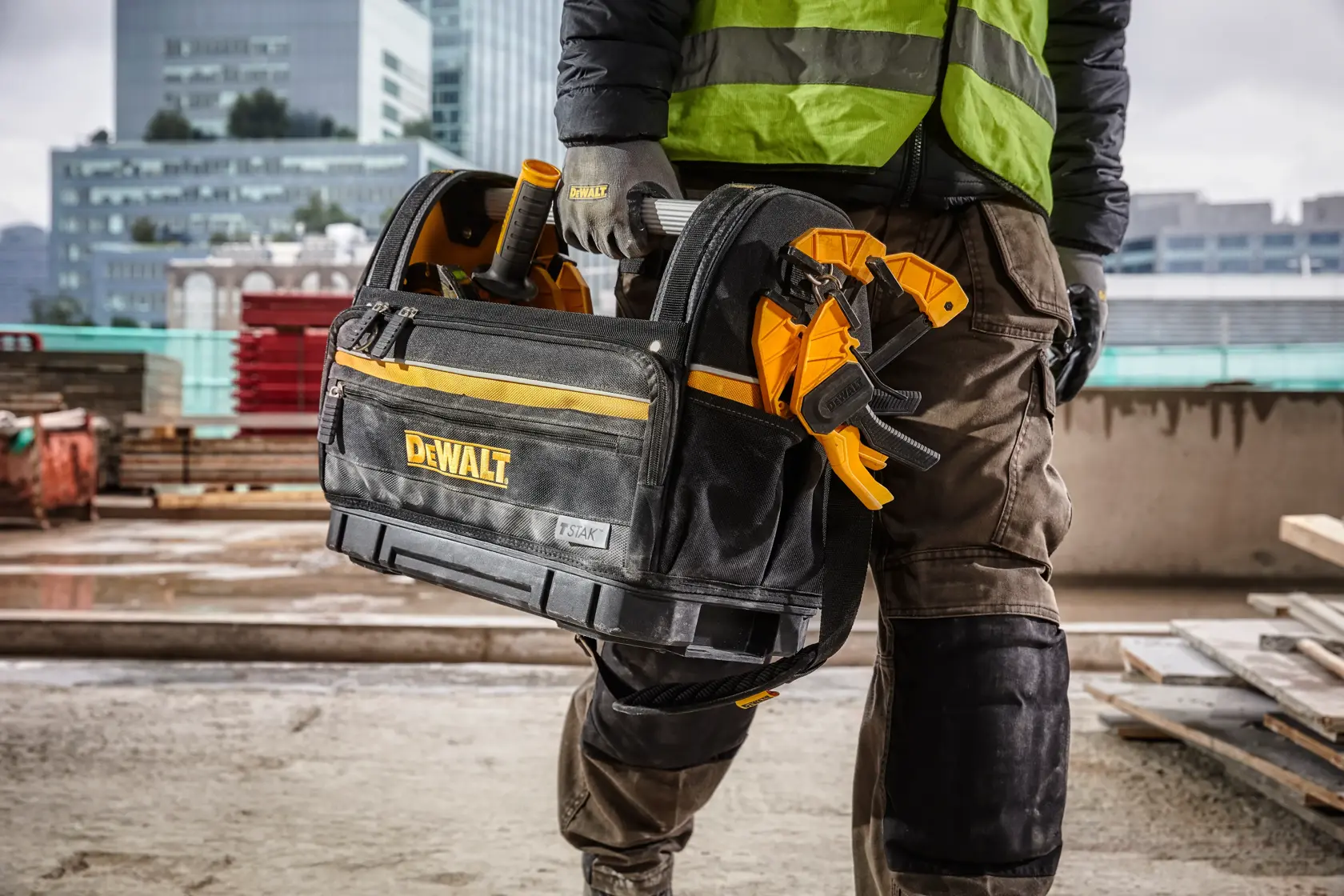TSTAK® Grand Sac à Outils ouvert